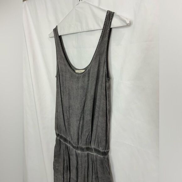 Cloth And Stone Anthropologie Gray Sleeveless Boho Jumpsuit Romper Rayon - Picture 2 of 7